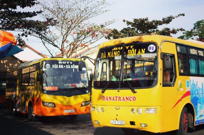 Xe buýt từ Hội An đi Đà Nẵng