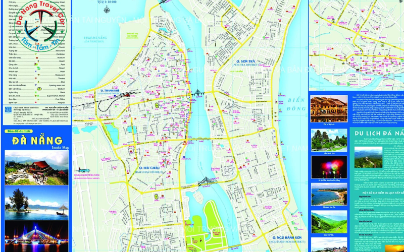 bản đồ du lịch Đà Nẵng
