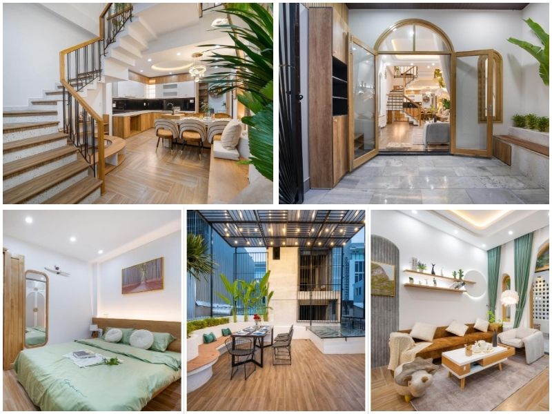 Gao House - Trang trí mộc mạc, gần gũi với thiên nhiên.
