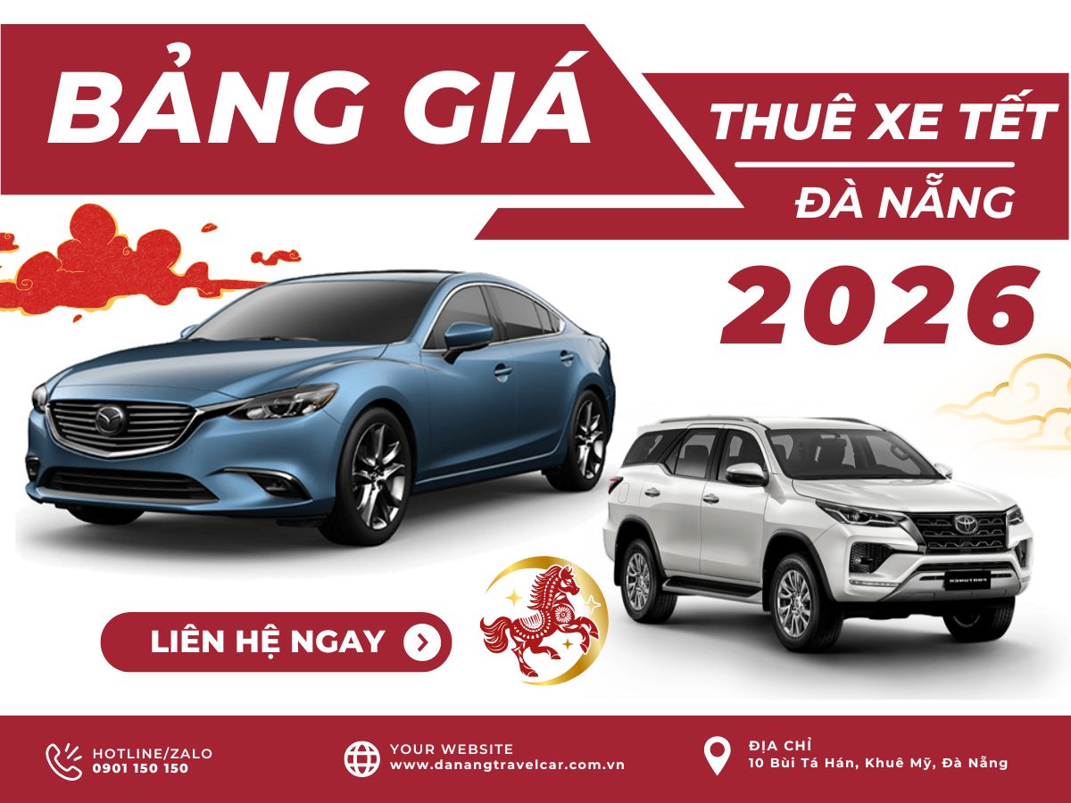 Bảng giá thuê xe Tết Đà Nẵng 2026