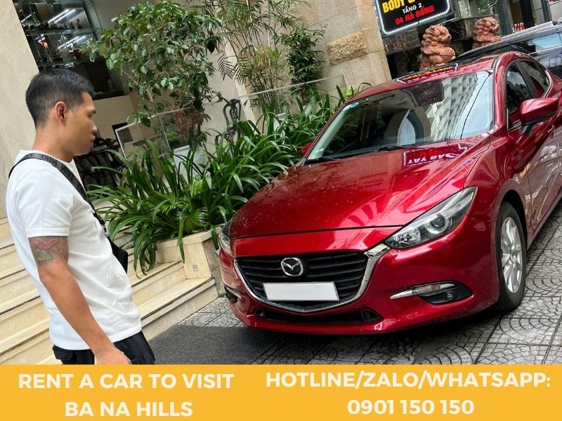 Price list for renting a 4-seater self-drive car to Ba Na Hills